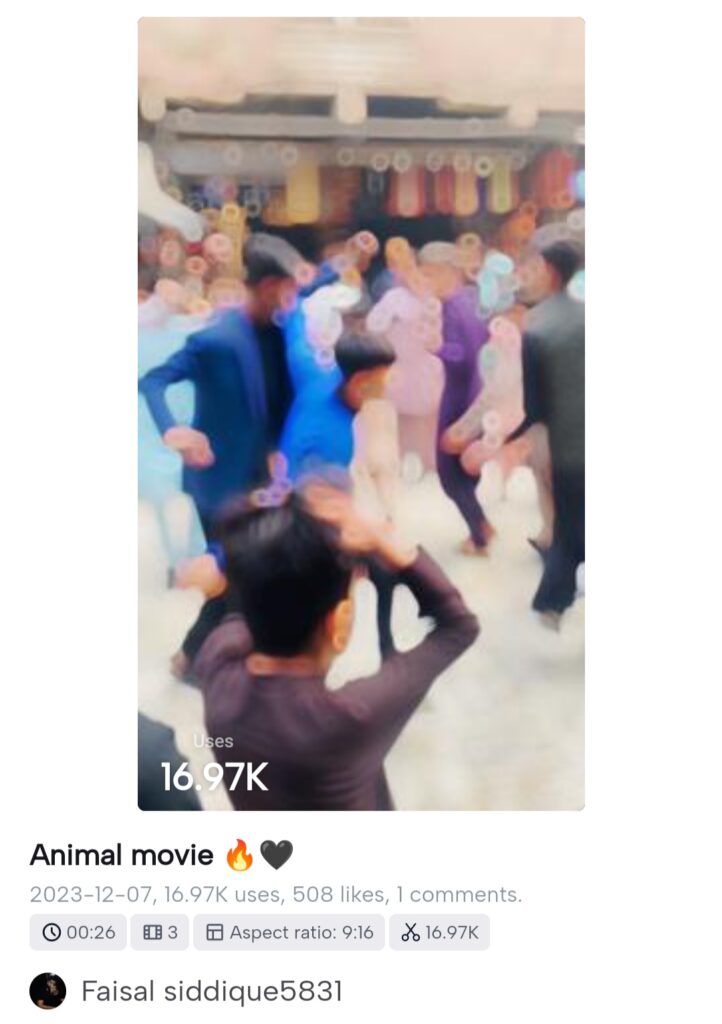 Animal Movie CapCut Templates Trend