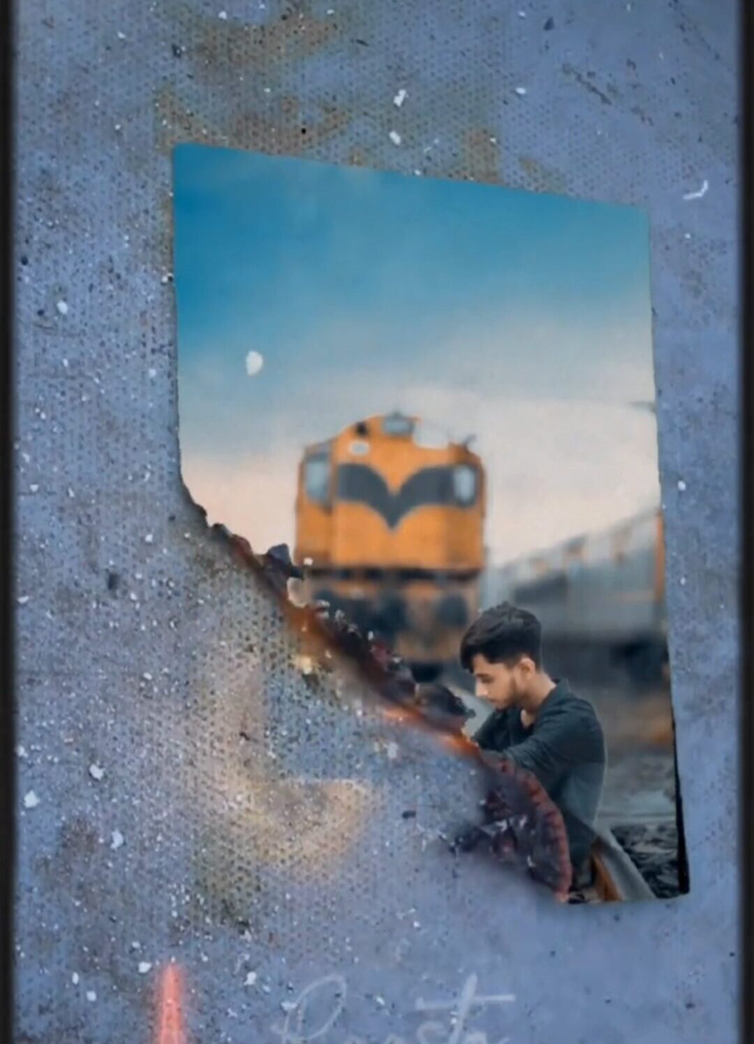 Burning Photo CapCut Template