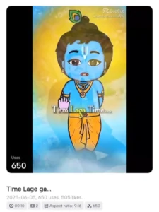 Time Lagega Krishna Ji CapCut Templates