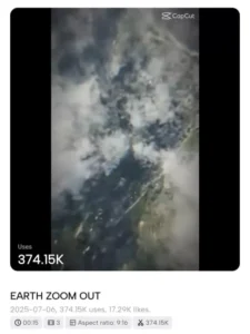 Earth Zoom CapCut Templates