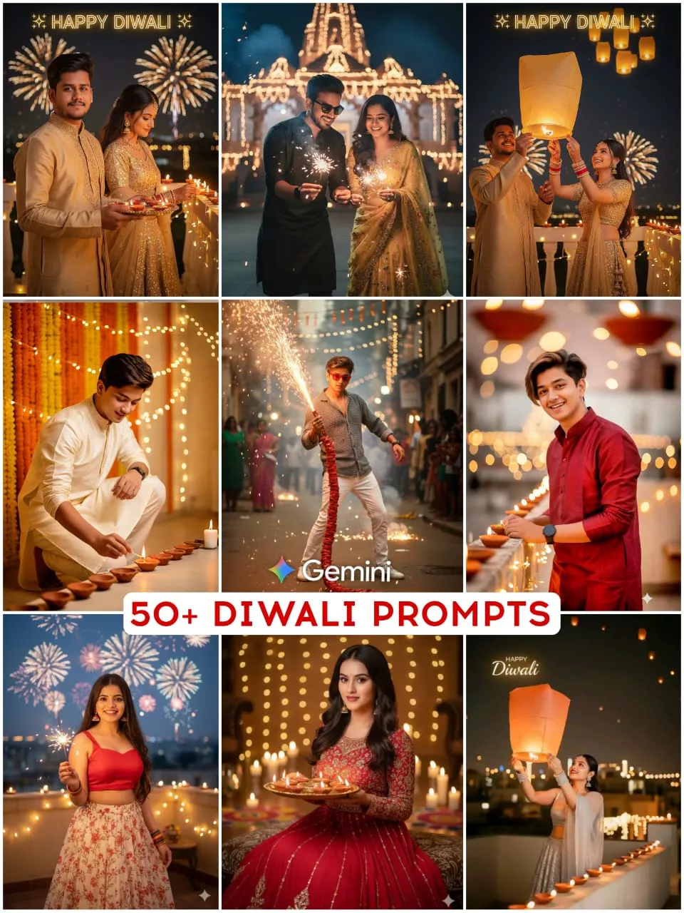 Google Gemini Diwali Prompts