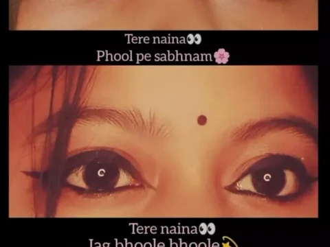 Tere Naina Capcut Template